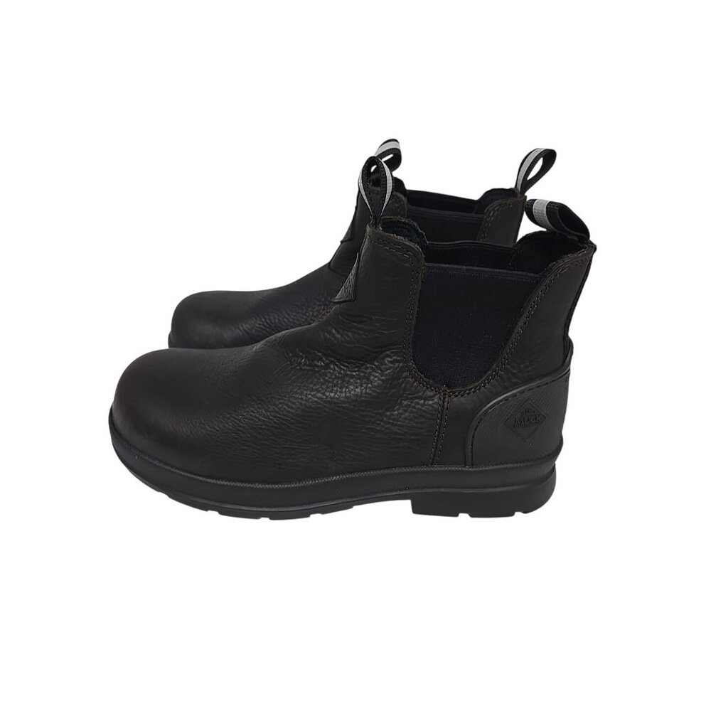 Muck Boots Men's 6" Pull On Safety Toe Work Boot Black Size 9M - Picture 4 of 7